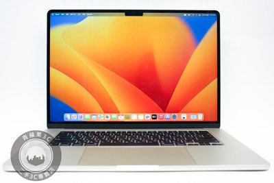 【台南橙市3C】Apple MacBook Air 15.3吋 M2 16GB 1TB 星光色 保固至2025-04 循環9次 2023年 二手筆電#89692