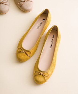日牌RODE SKO 芥黃色平底鞋 芭蕾舞鞋 娃娃鞋 包鞋 日本品牌 日本代購 Urban Research副牌 薑黃色