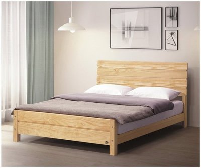 【DH】貨號B54-2名稱《北歐雲杉》3.5尺實木單人床架(圖一)四分床板.可調高.備有五尺可選