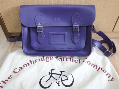 The Leather Satchel 英國手工牛皮劍橋包 舞夜紫大款 11吋 Cambridge Satchel