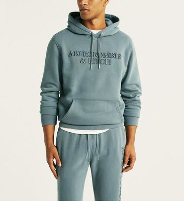 Abercrombie &amp; Fitch 2021年新款秋冬季男裝AF加絨加厚衛衣男士套頭大碼外套運動上-阿拉朵朵