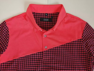 全新真品低價出清 【GAUDI HOMME】型男專櫃  自然橘 長袖彈性POLO衫