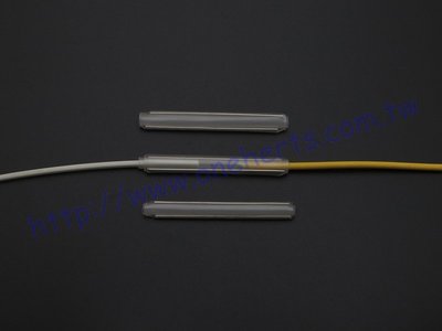 不銹鋼光纖熱縮管雙針 扁平單模光纜 光纖跳線 皮線光纜 扁平光纖 熔接 60mm 每包500支