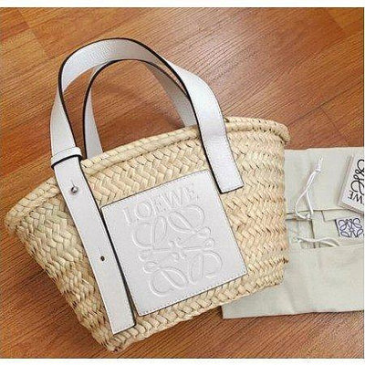 Loewe Basket Small Bag 白色籐籃包 手提包 藤籃包 藤編包 編織包