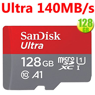 SanDisk 128GB 128G microSDXC【Ultra 140MB】SD SDXC C10 記憶卡