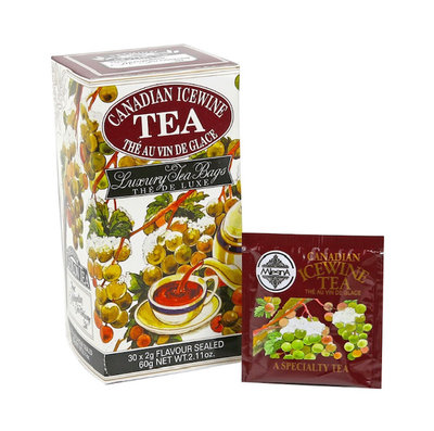 ※新貨到※【即享萌茶】MlesnA Canadian Icewine Tea曼斯納加拿大冰酒風味紅茶30茶包/盒促銷中