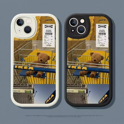 IKEA 熊熊手推車 手機殼 iPhone 15 14 13 12 11 Plus pro max XR Xs mini