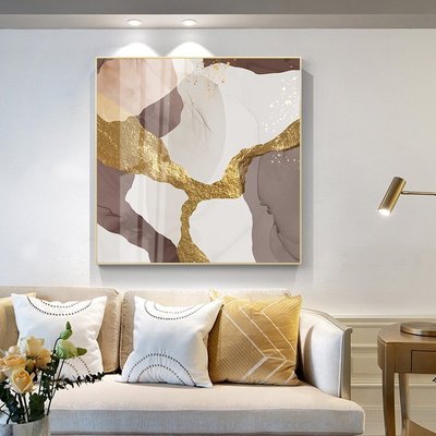 簡約現代風格客廳裝飾畫抽象藝術沙發背景墻臥室掛畫單幅晶瓷畫-阿拉德DD