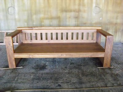 【きの原味】柚木三人座木製沙發椅-台南 原木 家具