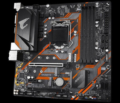 【現貨】電腦配件優選Gigabyte 技嘉 B365M AORUS ELITE小雕電腦遊戲DDR4主板 支持W7