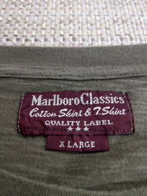 Marlboro classic MCS 軍綠色長袖T shirt Superdry AF