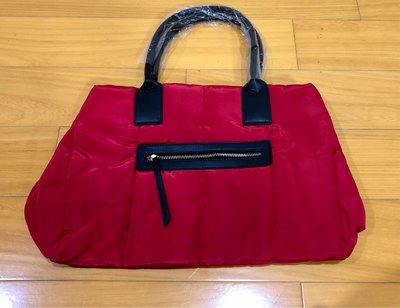 CLARINS 克蘭詩 紅色 托特包 媽媽包 側背包 輕巧 收納袋 大容量 全新 現貨 手提包 肩背包 空氣感 空氣包