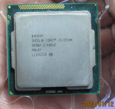 最後出清特價【1155 腳位】Intel® Core™ I5-2550K 處理器 6M快取，最高3.80GHz 四核四緒
