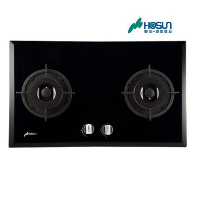 【老王購物網】豪山牌 SB-2200 歐化 玻璃 檯面爐 瓦斯爐 黑色強化玻璃