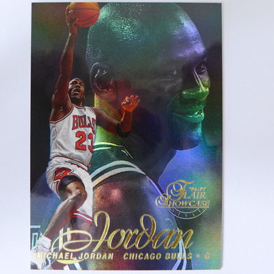 ~ Michael Jordan ~MJ麥可喬丹/名人堂.籃球之神.空中飛人 1996-97年ROW2 閃亮球員卡