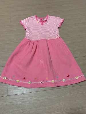 日本miki house女童粉色洋裝120cm