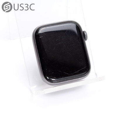 【US3C-台南店】【一元起標】台灣公司貨 Apple Watch 5 44mm GPS 灰色 鋁金屬錶殼 心率感測器 二手智慧穿戴裝置