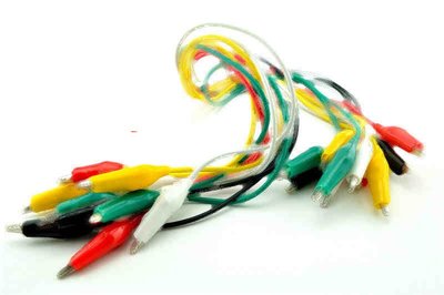 滿199免運彩色鱷魚夾線 連接線 電子線材 測試線 電子電路DIY 玩具 213-00659