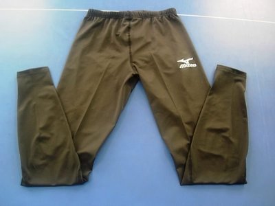 ((綠野運動廠))最新MIZUNO 全長型緊身褲(黑)~3D立體版型,吸汗快乾,乾爽舒適~