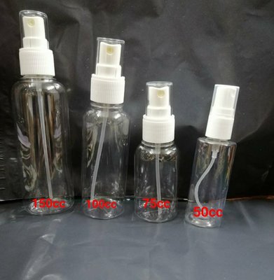 透明噴瓶 75ml 100ml 防疫噴霧瓶 按壓瓶 分裝瓶 化妝水 噴霧罐 透明PETG PET