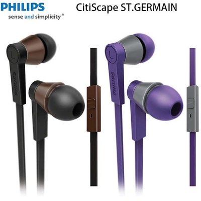 福利品高CP值PHILIPS 飛利浦 SHE5105( 附收納袋) ST.GERMAIN 時尚個性 入耳式耳機附麥克風