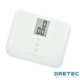 【小饅頭家電】日本DRETEC Pico 輕巧安全BMI值/基礎代謝雙功能體重BS-124WT-白