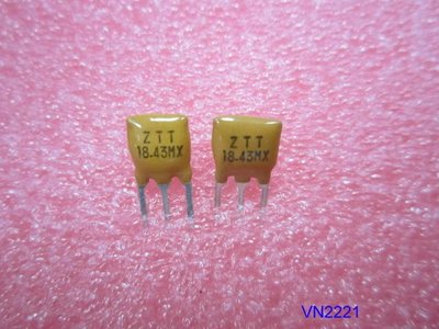 【全冠】ZTT 18.43MX 陶瓷振盪器 震盪器18.43KHZ 3PIN 黃 清倉價500顆/400元(VN2221)