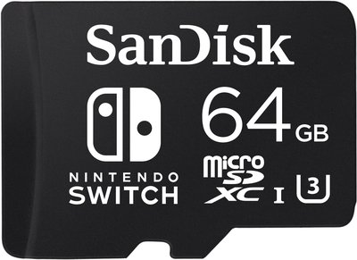任天堂NINTENDO SWITCH專用記憶卡-SanDisk Extreme Micro SDXC 64GB
