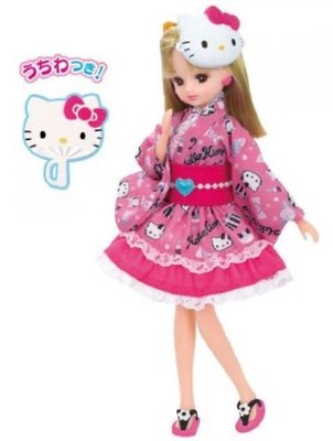 正版 莉卡 licca Hello Kitty 和服 娃娃