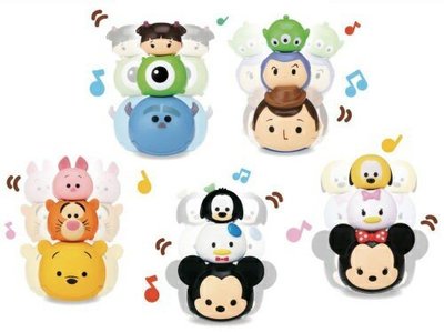 『在台現貨』TAKARA TOMY 迪士尼TSUM TSUM 疊疊樂 音樂搖擺不倒翁公仔 （請看視頻）