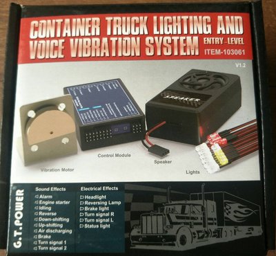RCBS 全新 貨櫃車 貨卡 音效 聲光組 15顆 LED燈 適用 TAMIYA 田宮 拖車頭#103061