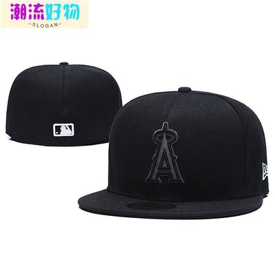 新款 Era MLB 天使天使男士女士 59FIFTY 貼身帽嘻哈帽 Topi 0A6R-潮流好物