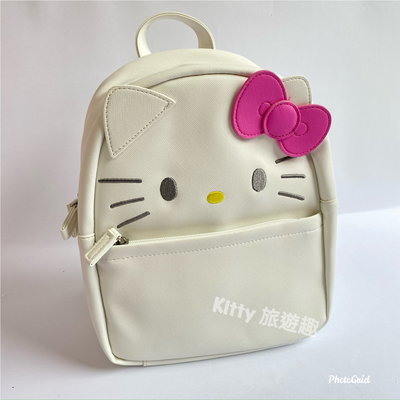[Kitty 旅遊趣] Hello Kitty 後背包 造型後背包 凱蒂貓 質感佳 皮包 臉 酷洛米