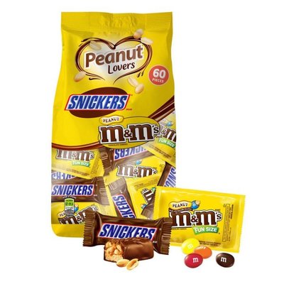(漾霓)- 2包優惠~M&M's & 士力架花生巧克力綜合包 每包1077.6公克-110455(代購商品 下標詢問現貨