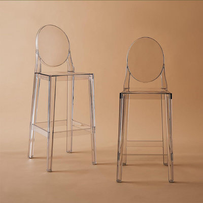 義式時尚家具 KARTELL ONE MORE by Philippe Starck 經典透明吧台椅 中島椅