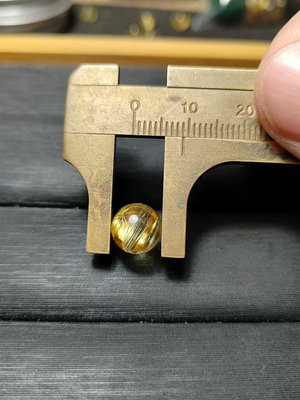鈦晶珠徑9mm，重1.02g，純天然鈦晶珠子散珠單珠，發1021 水晶 擺件 原石【楚風漢韻】