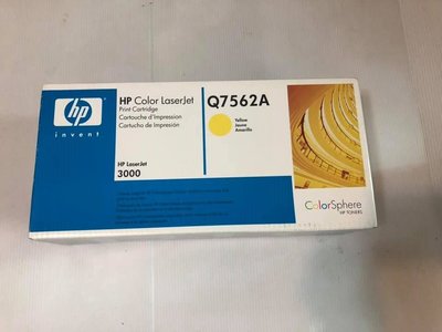 HP Q7562A / 7562A 原廠黃色碳粉匣 HP LaserJet 3000/3000dn/3000免運費