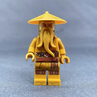 創客優品 【上新】LEGO樂高 幻影忍者人仔 吳大師 黃金njo658 10周年 71741忍者花園 LG267