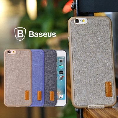 Baseus IPhone 6 6S PLUS i6 全包 布質 藍 黑 咖啡 極簡 簡約 手機殼 保護殼 保護套 殼