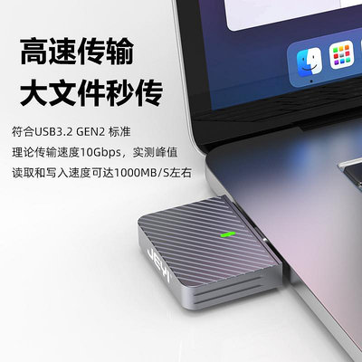 硬盤盒Auiu 斑馬2230硬盤盒nvme協議m2外接typec移動讀取器ssd外接盒