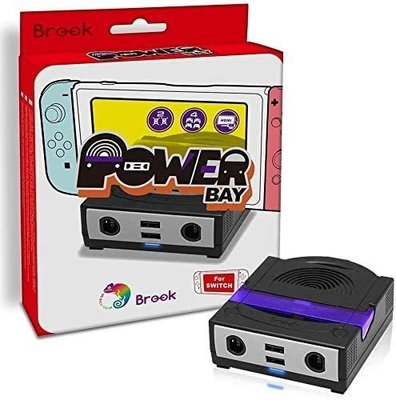 小菱資訊站《BROOK》Switch Power Bay底座有線網路版(有藍芽)HDMI輸出GAMECUBE手把~全新品