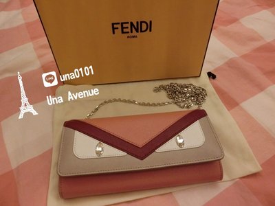 Una Avenue* 巴黎代購 FENDI 怪獸 鏈包 ＷＯＣ 皮夾