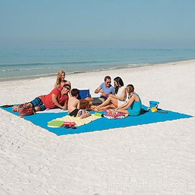 跨境sandless沙灘墊漏沙海灘墊戶外燒烤旅行自駕游野餐墊網布