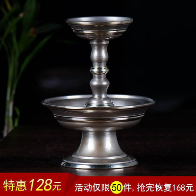 眾信優品 純銅供杯杯 佛教用品佛堂供杯尼泊爾手工青銅供佛杯 底盤約9.5cmFX2221