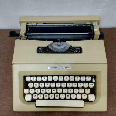 老式復古進口意大利OLIVETTI 25機械金屬英文打字機