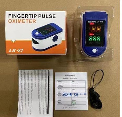 美美小鋪 指尖式血氧測量 儀LK87 便攜心率脈搏監測 血氧檢查機 LED