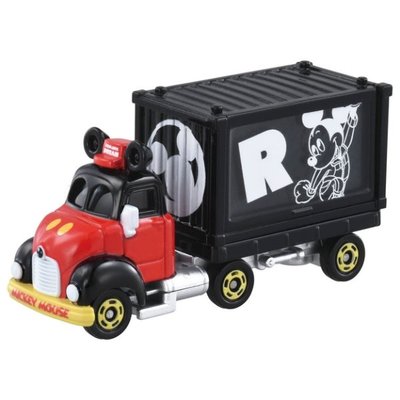 花見雜貨~日本進口 全新正版 迪士尼 MICKEY 米奇 米妮 小汽車 DREAM 貨櫃小車 TOMICA 玩具車 2款