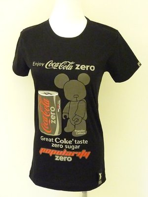 泰國設計師原創進口- 立體可樂熊 短袖T-Shirt(黑色-M)$200