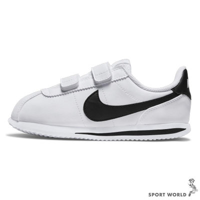 Nike 童鞋 中童 慢跑鞋 阿甘鞋 Cortez Basic SL 白黑【運動世界】904767-102