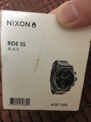 NIXON 尼克森 RIDE SS 大錶盤 手錶 鈦銀色(非AES .REMIX)